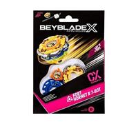 cavernedesjouets Coffret toupie - pour Beyblade x Fort Hornet r 7-60t cx - Set toupie + Lanceur - Type equilibre + 1 Carte Tigre