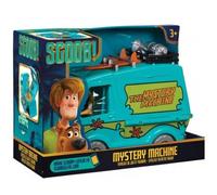 cavernedesjouets Coffret véhicule pour Scooby-doo : Van Mystery Machine 24 cm + Figurine articulé Sammy - Set Voiture + Carte Tigre