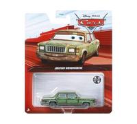 cavernedesjouets Coffret Voiture pour Cars : Jonathan wrenchworths - Set véhicule Miniature Verte + 1 Carte Tigre