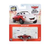 cavernedesjouets Coffret Voiture pour Cars : Mae Pillar durey - Set véhicule Miniature Rouge et Blanche + Carte