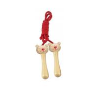cavernedesjouets Corde à Sauter en Bois Ourson 2 mètres - Jeu Plein air Fille - Set Jouet recréation Enfant + Carte Tigre