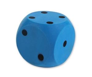 cavernedesjouets De en Mousse Bleu 15 x 15 cm geant XXL - Cube Souple et Leger - Jeu de société Plein air et Jardin - Kermesse, Anniversaire