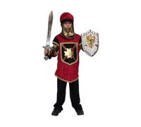 cavernedesjouets Deguisement chevalier 10 ans comprend 1 pantalon 1 tunique + 1 coiffe - costume enfant taille 140 cm panoplie garçon moyen-age