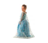 cavernedesjouets Déguisement robe de princesse bleue : taille 7-9 ans - costume fille - panoplie carnaval - fete - enfant