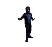 cavernedesjouets Déguisement spider héros noir enfant 7-9 ans (combinaison, cagoule, gants) - costume garçon - panoplie - carnaval et fete