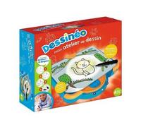 cavernedesjouets Dessineo mon atelier dessin pas a pas - j'apprends a dessiner en 4 etapes - pupitre lumineux machine - set jeu creatif enfant 4 ans et + - carte tigre
