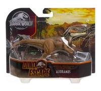 cavernedesjouets Dinosaure alioramus - pour Jurassic - Dino Sauvage 17 cm - Animaux préhistorique alioram Brun + 1 Carte Tigre