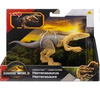 cavernedesjouets Dinosaure Rebirth herrerasaurus - Jurassic Combat extrême Dino 18 cm - Set Animaux préhistorique + 1 Carte Offerte