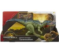 cavernedesjouets Dinosaure Rebirth : méga prédateurs tyrannotitan 35 cm - Dino articulé - pour Jurassic - Set Animaux préhistorique avec Carte