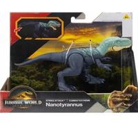 cavernedesjouets Dinosaure Rebirth nanotyrannus - Jurassic Combat extrême Dino 19 cm - Set Animaux préhistorique + 1 Carte Offerte
