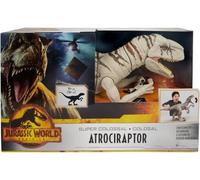 cavernedesjouets Dinosaure Super colosal atrociraptor 96 cm - articulé - pour Jurassic - Dino XXL - Set Animaux préhistorique giganteste + 1 Carte