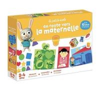 cavernedesjouets en Route vers l'ecole Maternelle 2-4 Ans - Coffret Jeux educatifs : Couleurs Formes langage - activites Petite Section - Set Jeu Enfant et 1 Carte Tigre