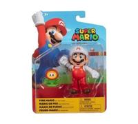 cavernedesjouets Figurine Mario : Mario de feu avec Fleur de feu - Tortue - Set Figurine articule Collection 10 cm avec Carte Animal - Enfant