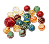 cavernedesjouets Filet 20 Billes 16 mm + 1 calot 25 mm, Theme araignee Spider - Multicolore - Jeu Recreation - Set Jouet Enfant et Carte Animal