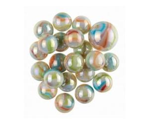 cavernedesjouets Filet panamerican 20 Billes 16 mm et 1 calot 25 mm - lot Billes Enfant, colorees et Classiques - Collection et Jeu - Set Jouet et 1 Carte