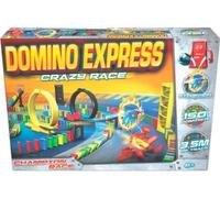 cavernedesjouets Grand Coffret Domino Express Crazy Race : 150 Dominos - Jeu de Construction - Set Collector avec Carte Offerte