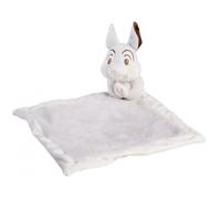 cavernedesjouets Grand Doudou Plat Lapin panpan Lange Gris et Blanc 27 x 27 cm - Peluche Enfant et Bebe et Carte Tigre - Naissance