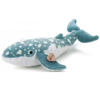 cavernedesjouets Grande Peluche Baleine Bleue 42 cm - Douce et realiste - Animaux Aquatique, Ocean - Set Doudou et Une Carte Animal