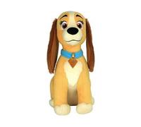 cavernedesjouets Grande Peluche : Chienne Miss Lady avec Son 48 cm - Set Doudou Enfant Belle et Le Clochard avec Une Carte Offerte