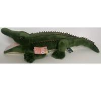 cavernedesjouets Grande Peluche Crocodile Vert 65 cm - Doudou Alligator - Set Peluche Enfant + Carte Tigre - nouveauté