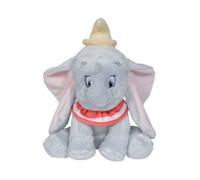 cavernedesjouets Grande Peluche Dumbo Classique 39 cm - Elephant Gris - trés Doux - Set Doudou Enfant avec Carte Tigre