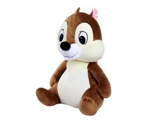 cavernedesjouets Grande Peluche ecureuil tic 50 cm - Set Doudou XL Collection tic et tac + Carte Animal - Enfant