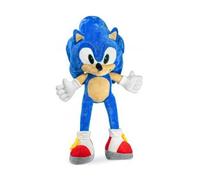 cavernedesjouets Grande Peluche pour Sonic hérisson Bleu Super Sonic 90 cm XXL - Set Doudou géant Enfant Dessin Anime avec Une Carte - Garcon - Fille - Adulte