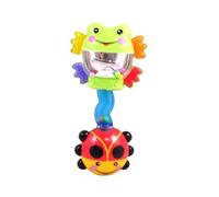 cavernedesjouets Hochet Multi activites Grenouille et Coccinelle 2 en 1 - Set Jouet eveil Bebe avec 1 Carte Tigre