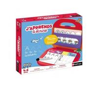 cavernedesjouets J'apprends a ecrire 4/6 Ans - pupitre Lumineux, 20 Planches effacables - Mots, Lettres, graphismes - Set Jeu educatif ecriture et Carte