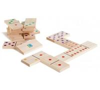 cavernedesjouets Jeu de 28 Dominos géants en Bois (15x7,5cm) - Set Jeu de société XXL avec Carte Tigre - Enfant - Famille