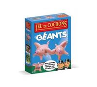 cavernedesjouets Jeu de cochons geants XXL big Pigs, Version FR - Maxi Format cochons gonflables 50x40cm - Jeu de Hasard, Plein air - Carte Offerte