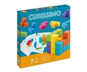cavernedesjouets Jeu de Patience cubissimo 30 defis - Cube de 7 Pieces en Bois - Set Casse Tete Solo 1 Joueur + Carte Tigre