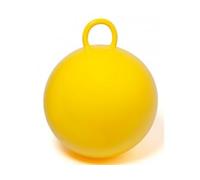 cavernedesjouets Jeu de Plein air - Ballon Sauteur Jaune 60 cm - poignée - Enfant - Set Jouet d'intérieur et Carte Offerte