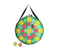 cavernedesjouets Jeu de Plein air Cible Gonflable 50 cm avec 3 balles Scratch - Jeu de tir Enfant - Set Jeu d'extérieur Enfant avec Carte