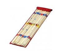 cavernedesjouets Jeu de société Enfant Mikado geant en Bois 50 cm - Set Jeu d'adresse pour la Famille + 1 Carte Tigre