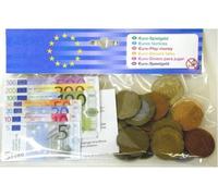cavernedesjouets Jeu d'imitation Set Pieces - Jeu factice en Plastique - Accessoire marchande - Set Apprendre a Compter Enfant + 1 Carte - Fille - Garcon