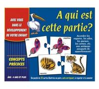 cavernedesjouets Jeu educatif Les Animaux : a Qui est Cette Partie ? - Jeu Observation - Jeu d Association - Set Jouet Enfant des 4 Ans avec Carte Tigre