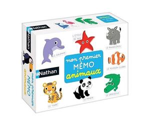 cavernedesjouets Jeu educatif : memo des Animaux du Monde - 15 Paires - Mon Premier Memory - Set Premier Age + 1 Carte Tigre