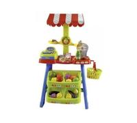cavernedesjouets Jeu Imitation - marchande en Plastique avec Accessoires 46 x 37 x 83 cm - Set Jouet Fille commerçant + 1 Carte Tigre