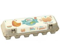 cavernedesjouets Jeu memo en Bois sonore mém'oeuf : 12 Oeufs - 6 bruits - Set Jeu educatif Nouveaute + 1 Carte Tigre - Enfant