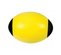 cavernedesjouets Jeu Plein : Ballon Rugby en Mousse 24 cm (Livre a l Unite, Coloris aléatoire) Balle Ovale - pour intérieur ou extérieure - Set Balle Soft avec Carte - Sport Enfant