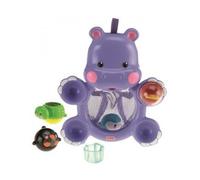 cavernedesjouets Jouet de Bain 4 en 1 - Hippopotame Rigolo de Bain - 4 activités Amusantes - Set Jouet Enfant 1er Age avec Carte Tigre - nouveauté