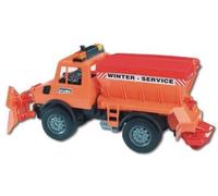cavernedesjouets Jouet garçon : Chasse Neige Orange 47 x 16 x 19,5 cm - Set véhicule d'intervention avec Carte Tigre