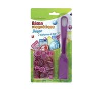 cavernedesjouets Kit 2 en 1 Baton magnetique Loto ramasse jetons Violet + 100 pions de marquage aimante - Set Accessoire Jeu Bingo et Carte Tigre