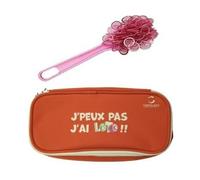 cavernedesjouets Kit Accessoires Loto Bingo 3 en 1 - Trousse + bâton ramasse jetons magnétique + 100 pions aimantes Rose - Set Materiel Jeu + 1 Carte