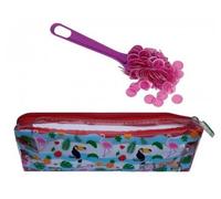 cavernedesjouets Kit Bingo Loto 3 en 1 Fuchsia : Trousse Transparente + Baton magnetique + 100 pions jetons de Marque - Accessoires Set Materiel Soiree + 1 Carte Offerte