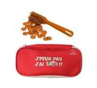 cavernedesjouets Kit Loto Bingo 3 en 1, Complet - Baton magnetique ramasse jetons + 100 pions de marquage + Trousse - Set Accessoires Jeu et Carte Tigre