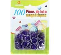 cavernedesjouets Loto - Paquet de 100 pions magnétiques Violet - Accessoires Jeu Bingo - jeton