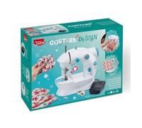 cavernedesjouets Machine a coudre enfant - avec pedale, 2 vitesses, accessoires - atelier couture design - jouet imitation - set stylisme mode + carte