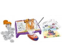 cavernedesjouets Machine a dessiner 72 personnages - princesses, heros, animaux - table a dessin projecteur led - set jeu creatif + carte